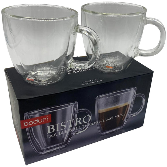 Bodum Bistro Double Walled Mugs - Set of 2