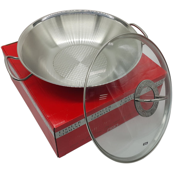 Fissler ] wok Display 084-826-35-000/0 lid Style with | glass – Shop