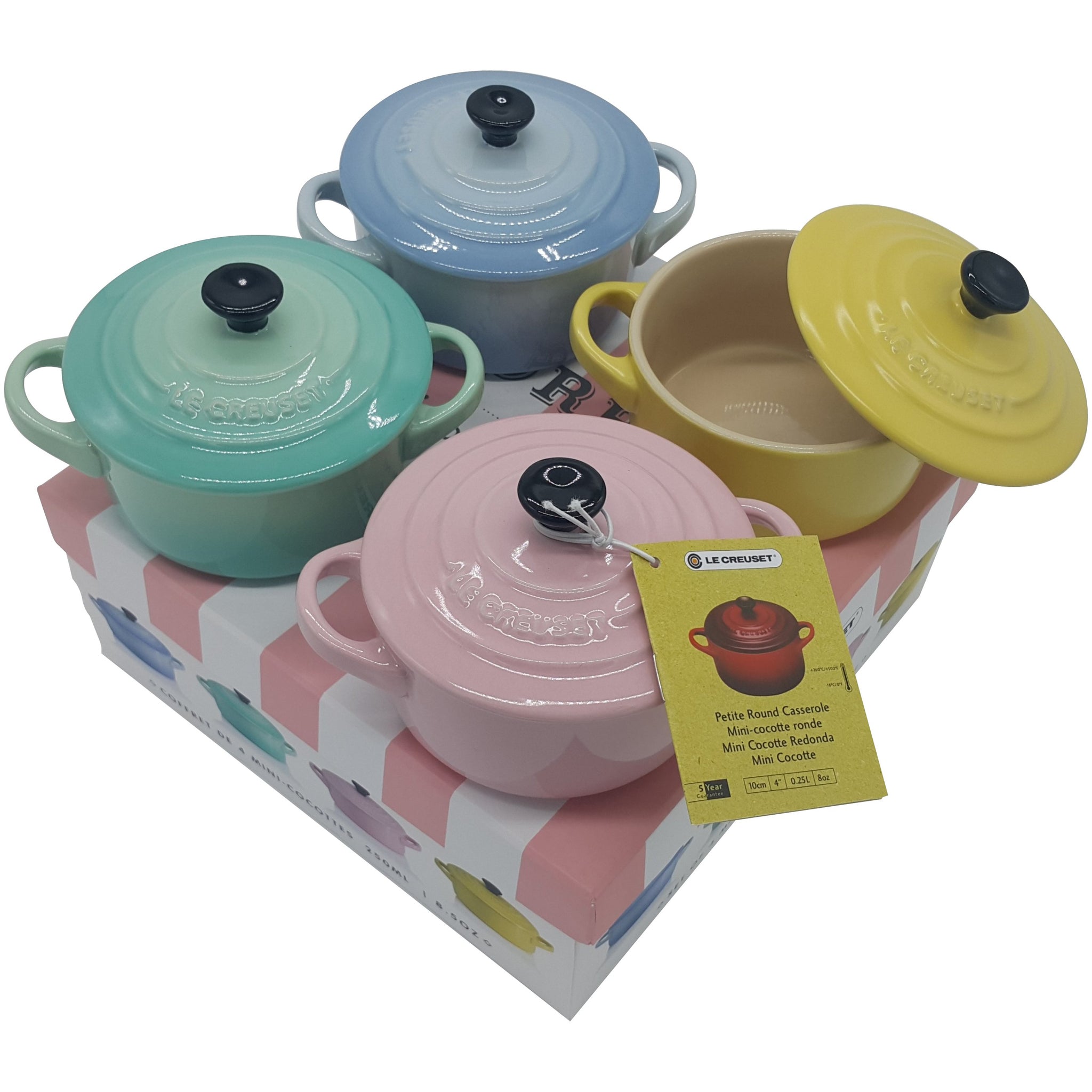Le Creuset ] sorbet collection set of 4 mini round cocotte – Display Style  Shop